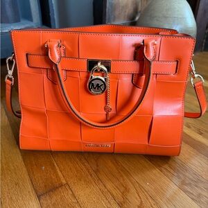 Michael Kors Bright Orange Satchel